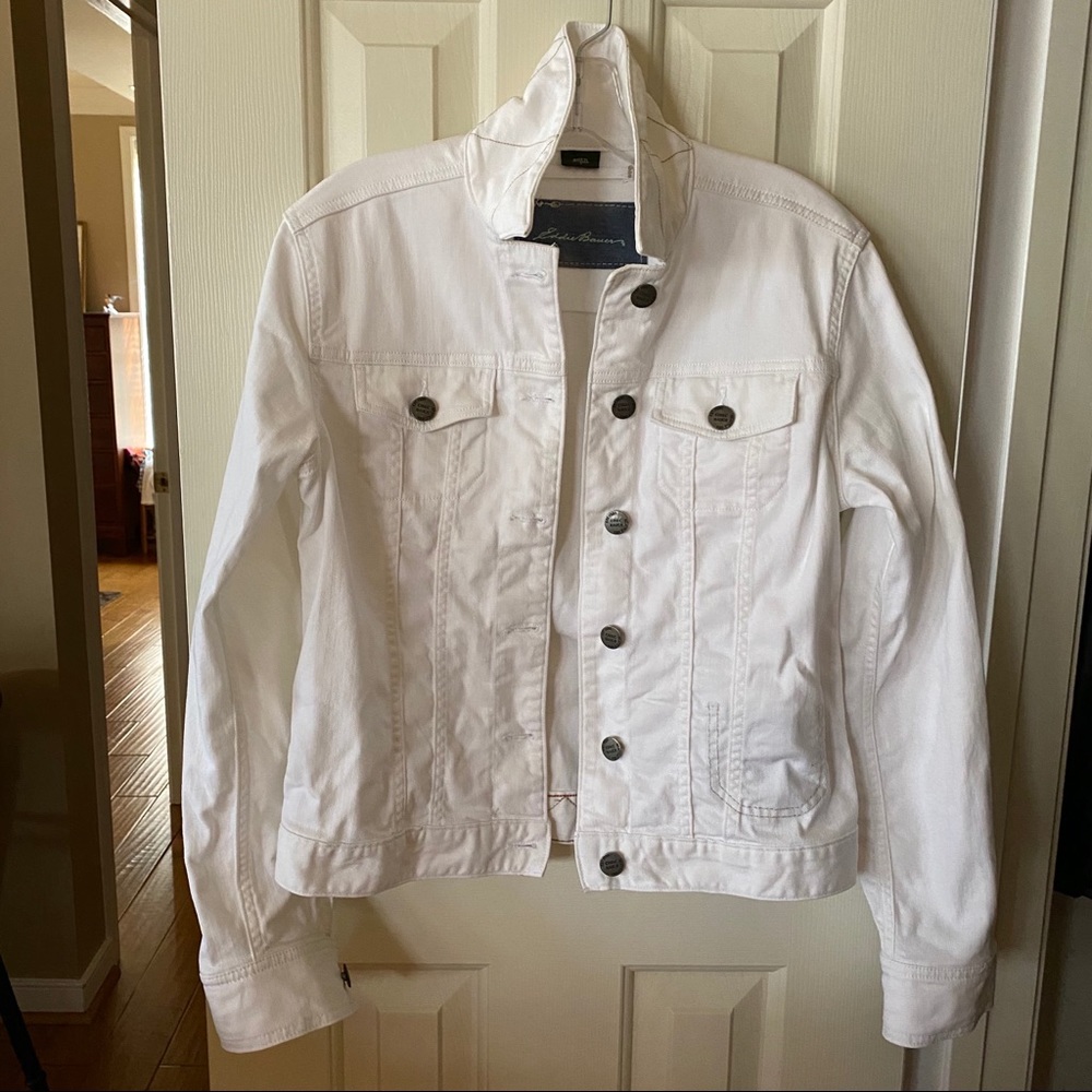 Eddie Bauer Women's Jean Jacket in White